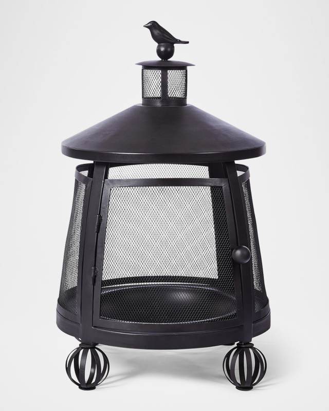 Bird on Ball Chimney Fire Pit